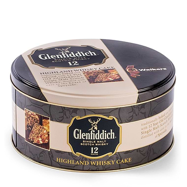 Glenfiddich Highland Whisky Cake Tin 800g