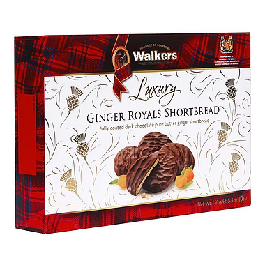 Walkers Shortbread Ginger Royals Carton 150g