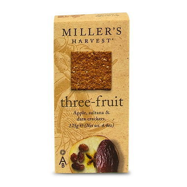 Miller's Harvest Three Fruit Crackers
