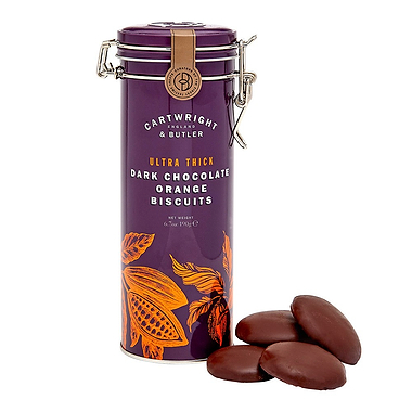 Thick Dark Chocolate Orange Biscuit Tin