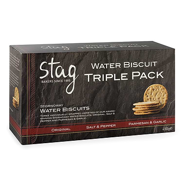 Stornoway Water Biscuit Triple Pack