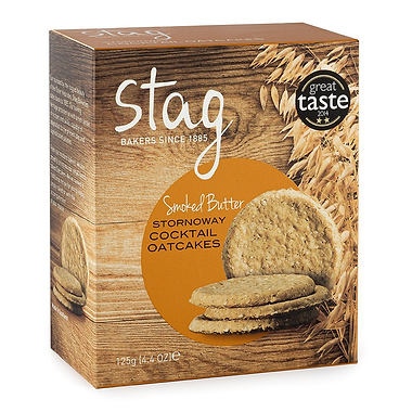Cocktail Oatcakes With Smoked Butter 125g