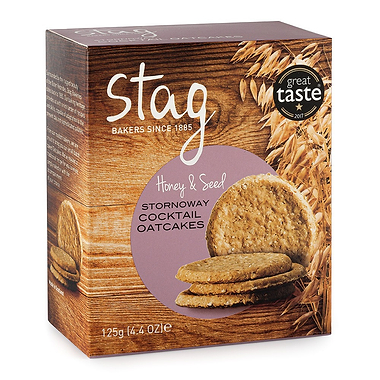 Cocktail Oatcakes With Honey & Seeds 125g