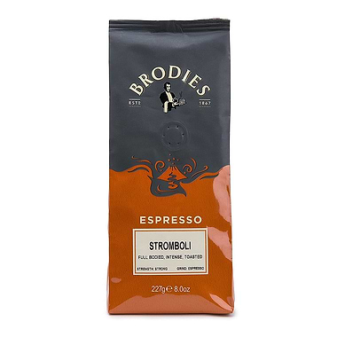 Brodies of Edinburgh Stromboli Ground Coffee 227g