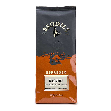 Brodies of Edinburgh Stromboli Ground Coffee 227g