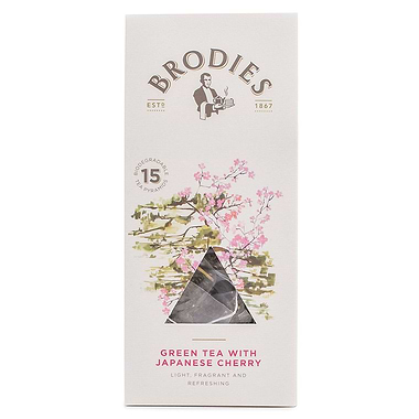 Brodies of Edinburgh Green Tea With Japanese Cherry Blossom
