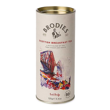 Brodies of Edinburgh Scottish Breakfast Tea Drum 125g