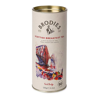 Brodies of Edinburgh Scottish Breakfast Tea Drum 125g