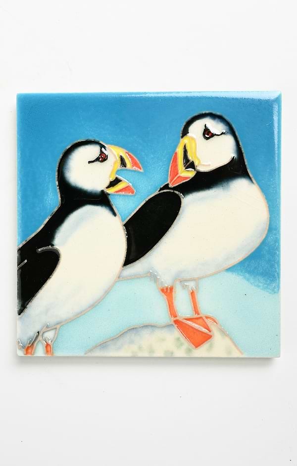 Painted Ceramic Tile
