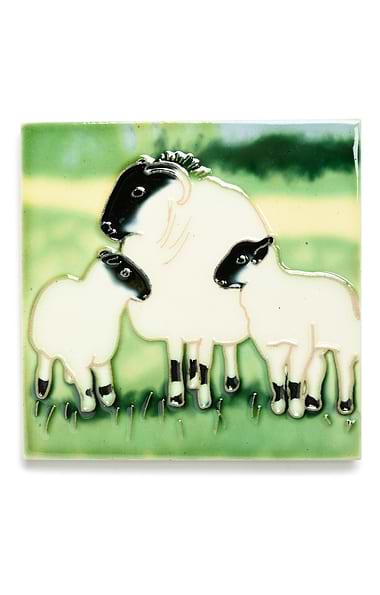 Painted Ceramic Tile