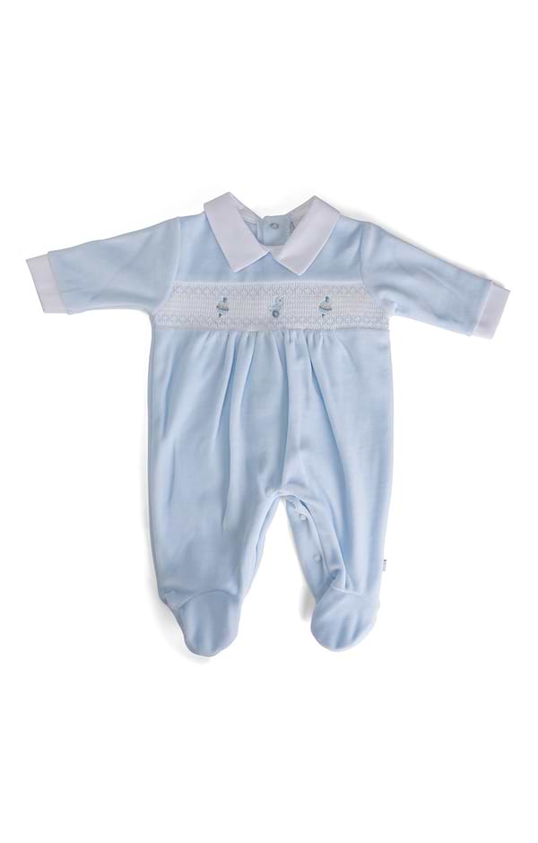 Baby Spintop & Track Velour Sleepsuit