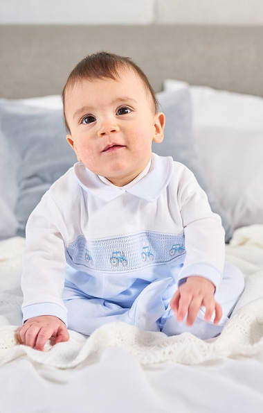 Baby Tractor Sleepsuit