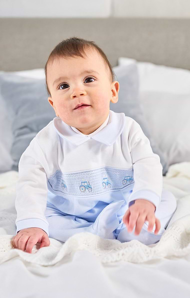 Baby Tractor Sleepsuit