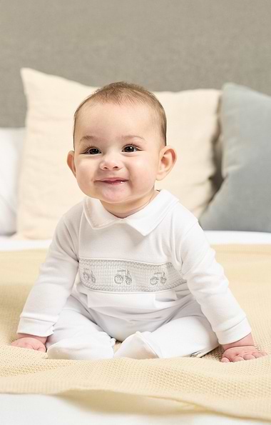 Baby Tractor Sleepsuit