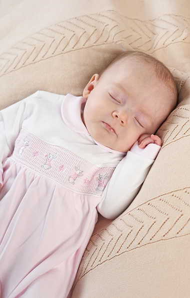 Baby Bunny & Flower Sleepsuit
