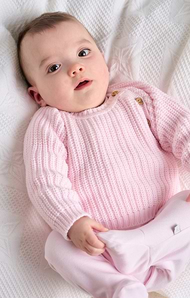 Baby Fisherman Ribbed Jumper