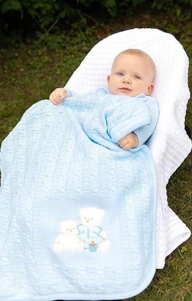 Baby Three Bear Shawl