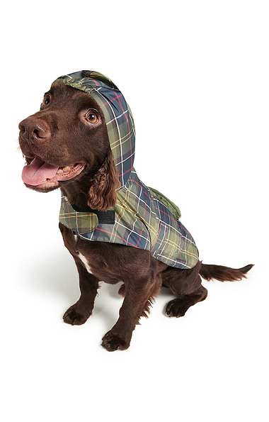 Barbour Packable Tartan Dog Coat