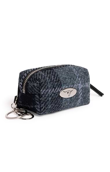 Ladies Harris Tweed® Fara Zip Pouch Keyring