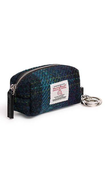 Ladies Harris Tweed® Fara Zip Pouch Keyring