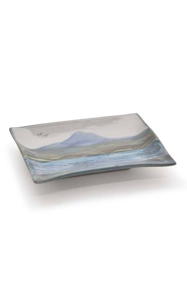 Highland Stoneware Small Rectangular Landscape Plate