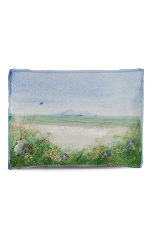 Highland Stoneware Small Rectangular Landscape Plate