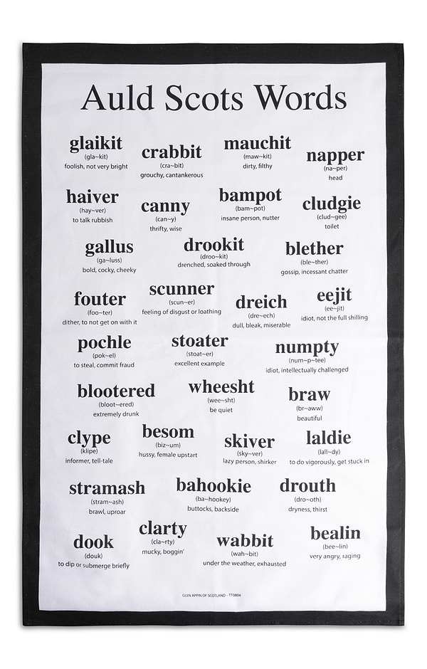 Scottish Pure Cotton Tea Towel