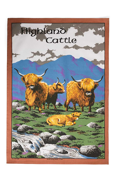 Scottish Pure Cotton Tea Towel