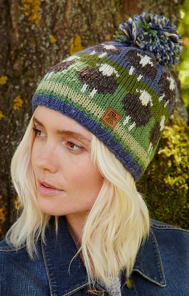 Ladies Pachamama Herdwick Sheep Bobble Beanie