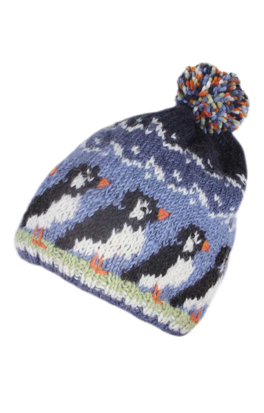 Bobble Hat Wool Beanie Hat Womens Bobble Hat Women's Woolly Hat