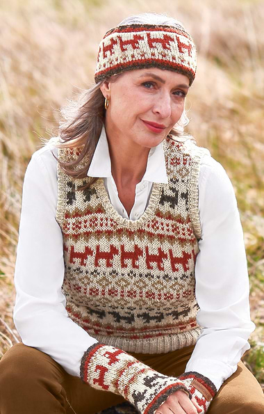 Ladies Pachamama Pure Wool Walking the Dog Tank Top
