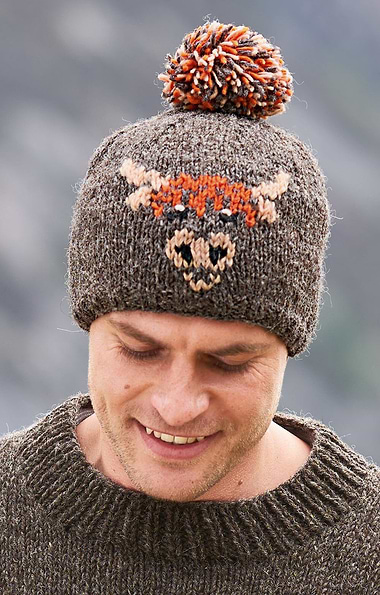 Pachamama Pure Wool Highland Cow Bobble Beanie