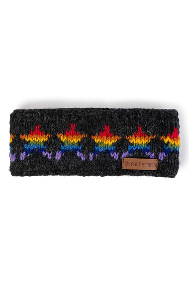Ladies Pachamama Pure Wool Rainbow Star Headband