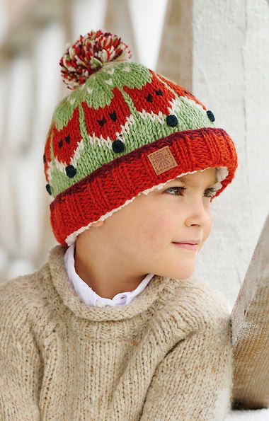Child's Hand-Knitted Bobble Beanie Hat