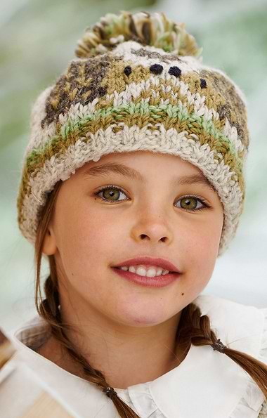 Child's Hand-Knitted Bobble Beanie Hat