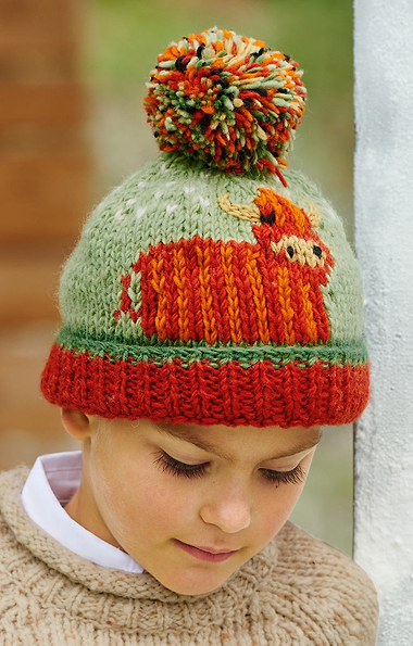 Child's Hand-Knitted Bobble Beanie Hat