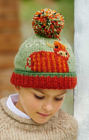 Child's Hand-Knitted Bobble Beanie Hat