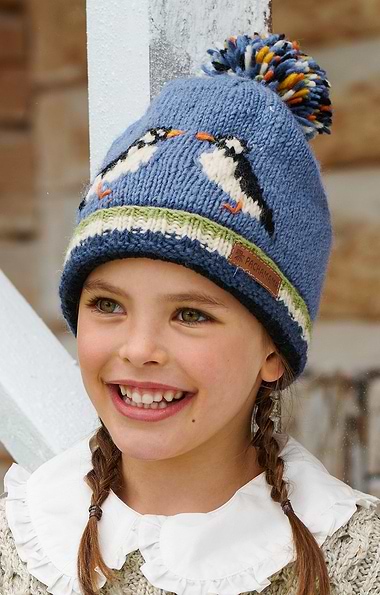 Child's Hand-Knitted Bobble Beanie Hat