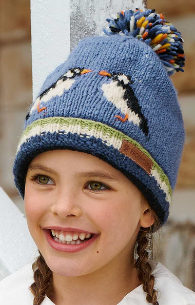 Child's Hand-Knitted Bobble Beanie Hat