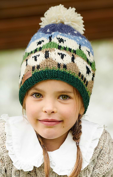 Child's Hand-Knitted Bobble Beanie Hat