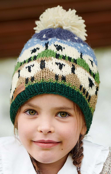 Child's Hand-Knitted Bobble Beanie Hat