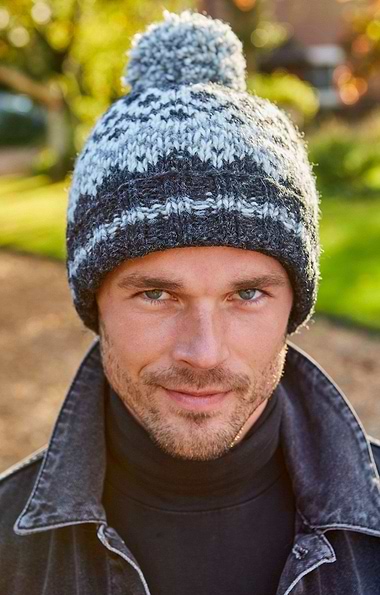 Men's Pachamama Jorvik Bobble Beanie