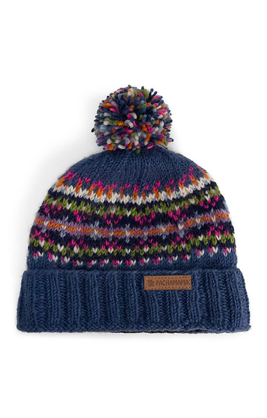Ladies Pachamama Pure Wool Iona Bobble Beanie