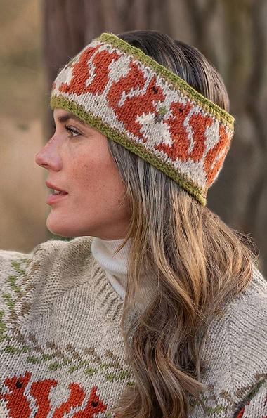 Ladies Pachamama Pure Wool Squirrel Headband