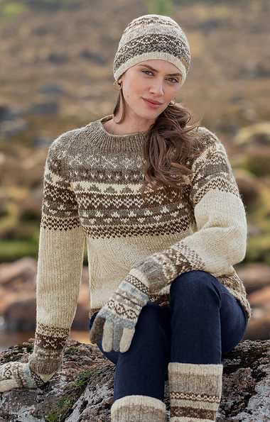 Ladies Pachamama Classic Fairisle Sweater