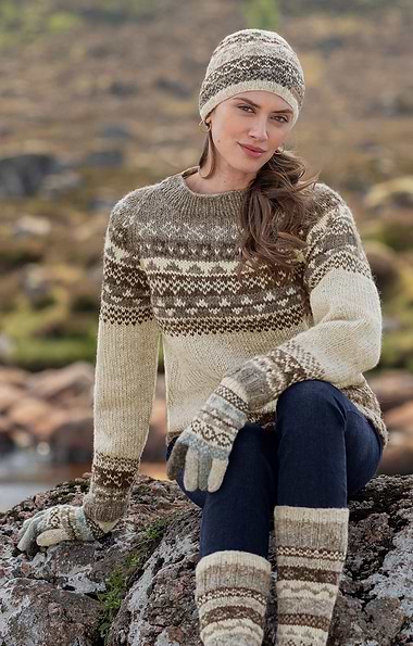 Ladies Pachamama Classic Fairisle Gloves
