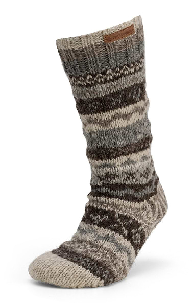 Ladies Pachamama Pure Wool Classic Fairisle Long Socks