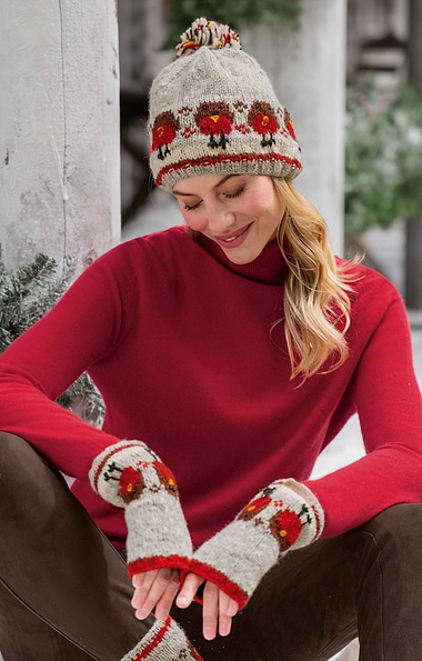 Ladies Pachamama Pure Wool Robin Handwarmers