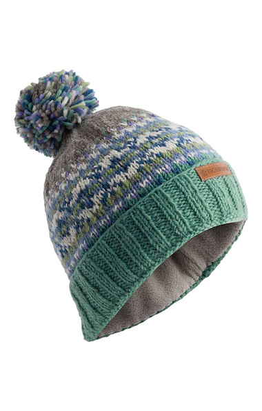Ladies Iona Roll Back Bobble Beanie