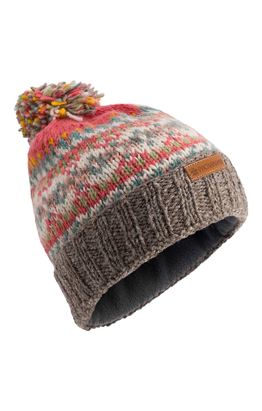 Ladies Iona Roll Back Bobble Beanie